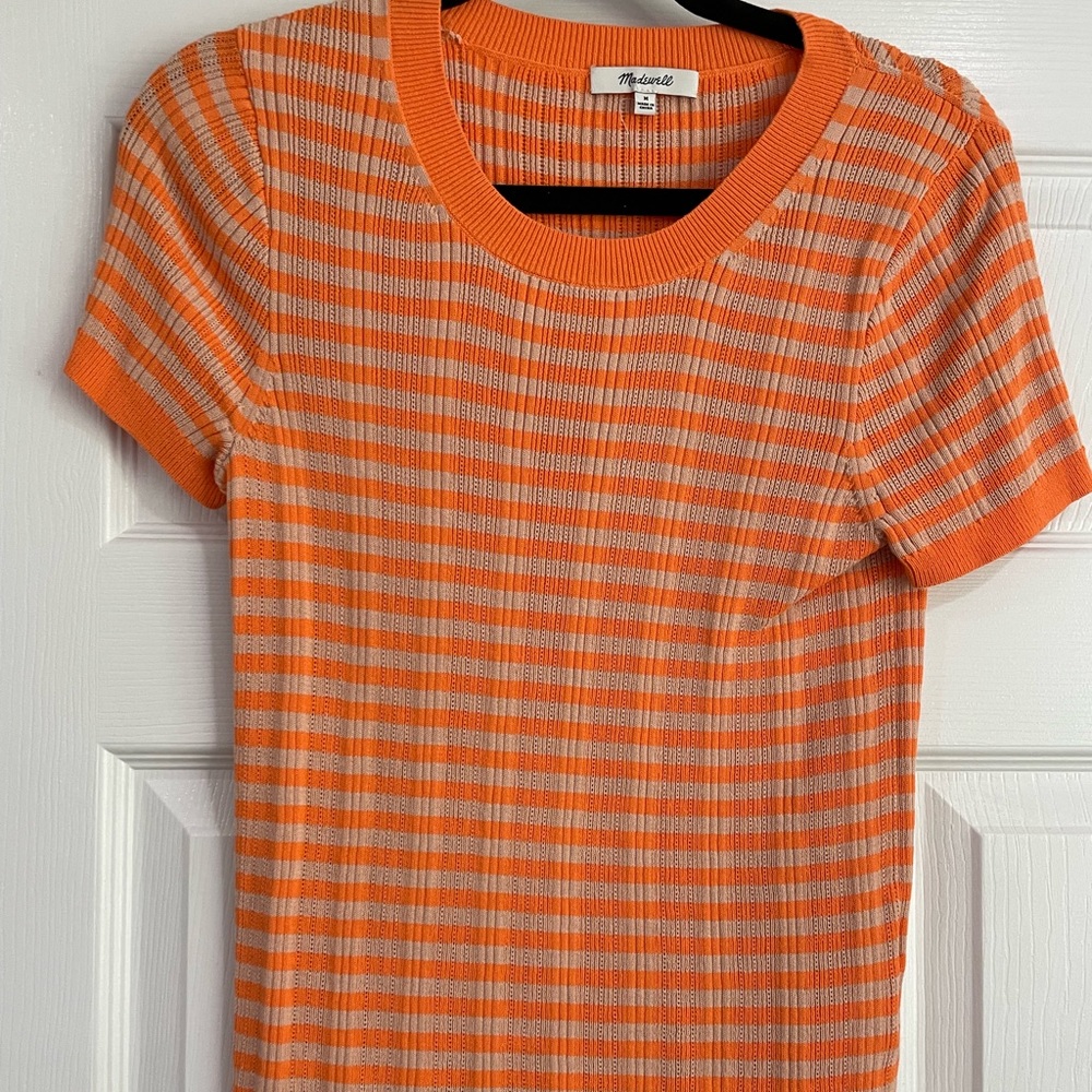 Madewell knit short sleeve striped t shirt